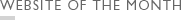 WEBSITE OF THE MONTH