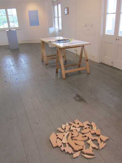 Installation view from 'In the Artists' Absence'