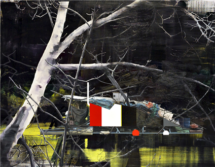 Glovers Island 4/Red White Yellow Black