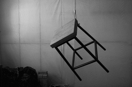 Chair suspended in Studio