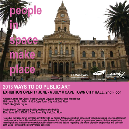 2013 Ways to do Public Art