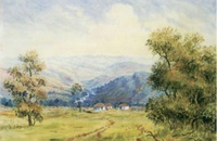 Landscape with Huts