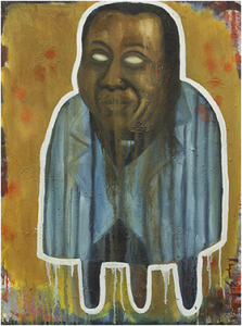 Khaya Sineyile A Pledge 1, 2014. Oil and mixed media on canvas, 80 x 60 cm