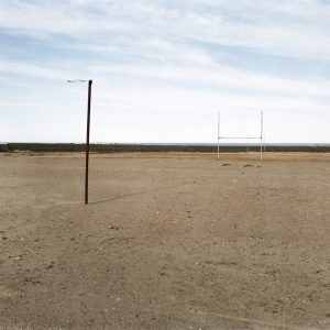 David Goldblatt, The sports field at Hondeklipbaai, 14 September 2003. Pigment inks on archival cotton rag paper, 42 x 51.5 cm