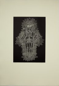Walter Oltmann, Lace. Etching on Hahnemuhle paper, 78.5 x 53.5 cm