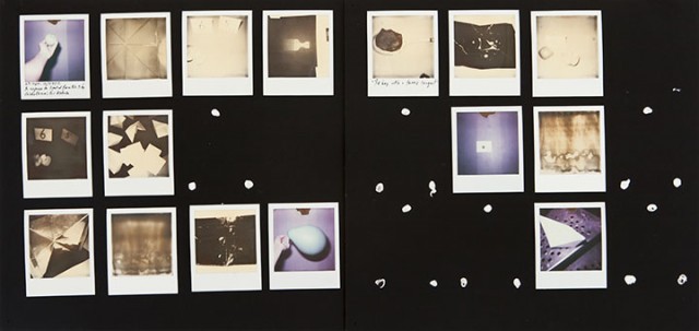 KEMANG WA LEHULERE, Spatial poem reply 1, 2015, Set of 16 framed polaroid photographs Framed: 43.5 x 90cm 