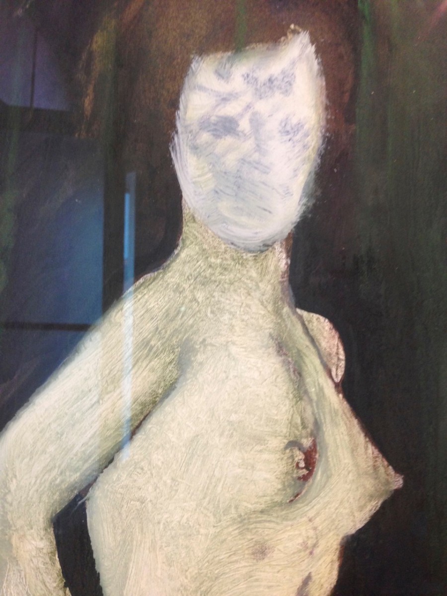 Peter Doig <i>Nude (1959)</i> ( Detail) (2015) Oil on paper. 76,5 x 56,5 cm