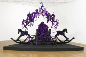 Mary Sibande <i>Succession of Three Ages</i>, 2013. Mixed media sculpture