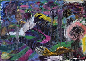 Misheck Masamvu <i>Ranked Heads</i>, 2016. Oil on canvas