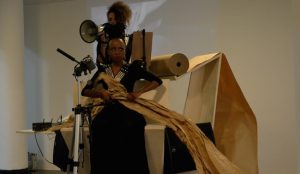 Donna Kukama, <i>B: I, Too</i>, 2016. Performance at Live Uncertainty, 32nd Sao Paulo Bienal, Brazil