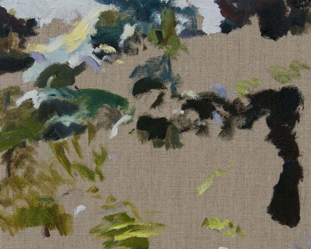 Swain Hoogervorst, Incomplete (Forest) III, 2017. Oil on Canvas