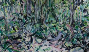 Swain Hoogervorst <i>Incomplete (Forest) XVI</i>, 2017. Oil on Belgian linen